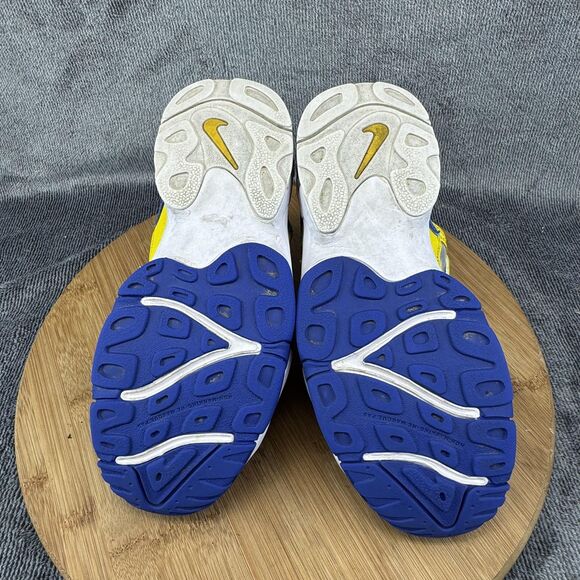 Nike Air Max Speed Turf Shoes Youth 4.5Y White Blue Yellow Training DZ4448-100 - Picture 7 of 10